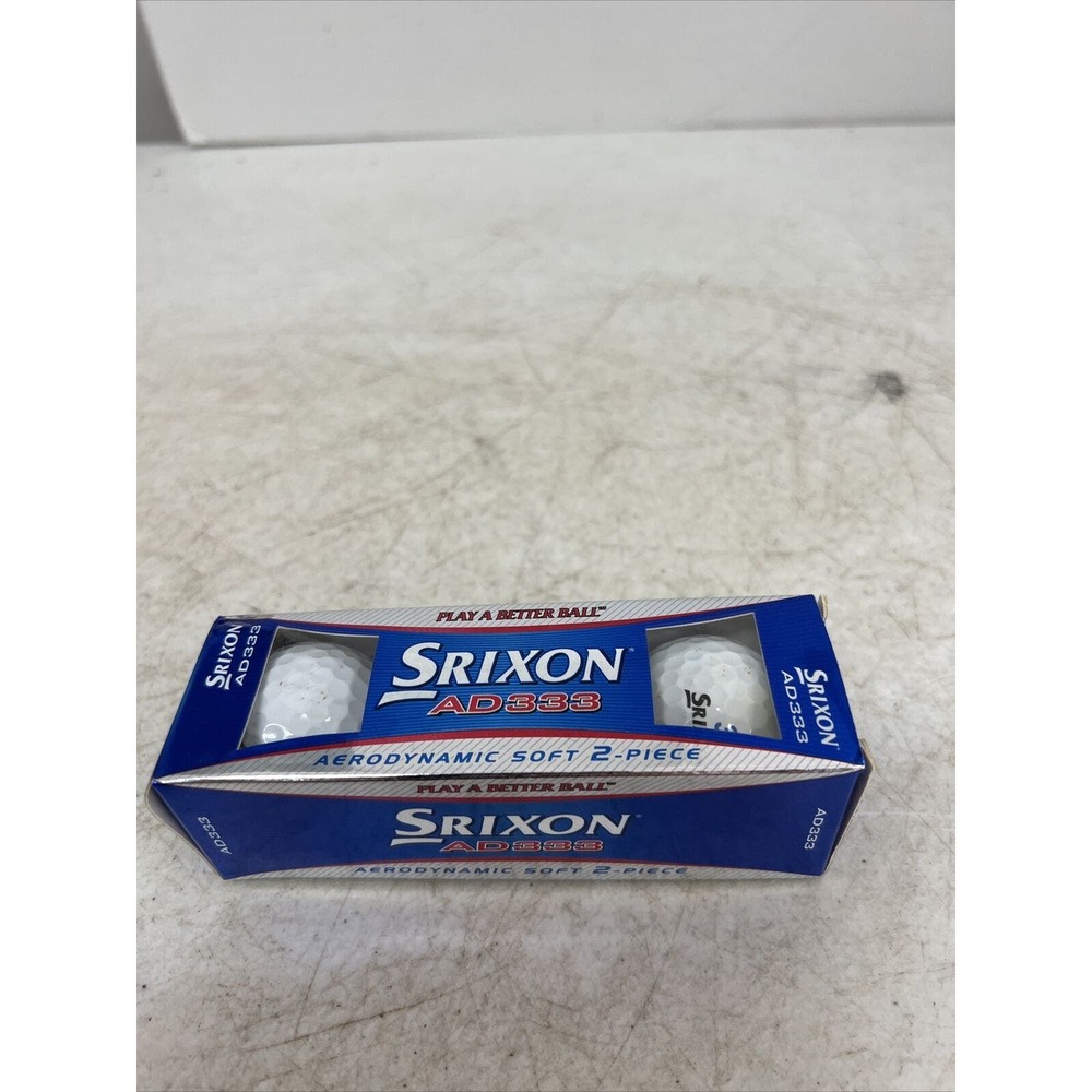 Srixon AD 333 Ad333 Aerodynamic Soft 2 Piece Golf Balls Box of 3 brand new